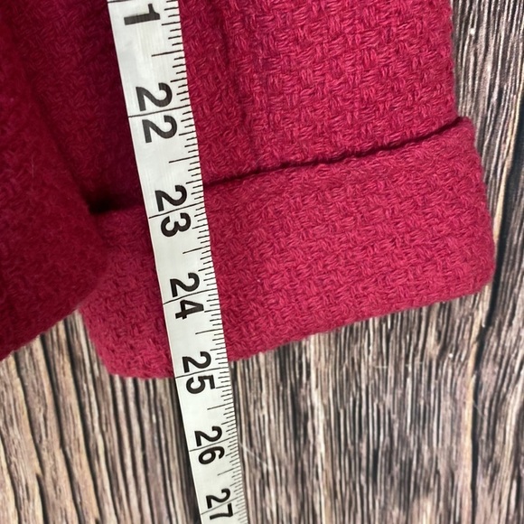 Tulle Pink Wool Blend Hooded Coat- Large - Picture 9 of 10